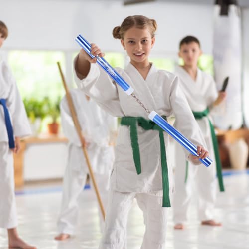Proberos Kids Nunchaku, 12 Inches Aluminum Alloy Nunchaku, EVA Anti-Slip Foam Handle Nunchaku, EVA Anti-Slip Foam Handle, Karate Equipment Proberos Kids Nunchaku, 12 Inches Aluminum Alloy Nunchaku, EVA Anti-Slip Foam Handle Nunchaku, EVA Anti-Slip Foam Handle, Karate Equipment